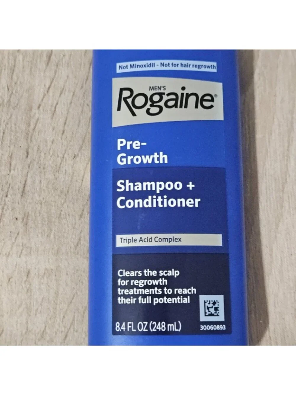 Rogaine Pre-Growth Shampoo + Conditioner 8.4 oz Pump Bottle Triple Acid Complex